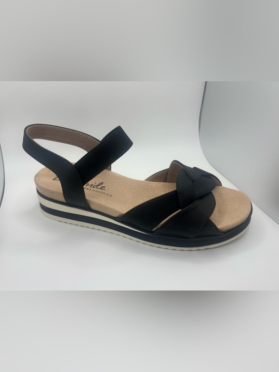 Life Stride Shoes - LifeStride Zuri Women’s Braided Strap Sandals Black/White Size 6